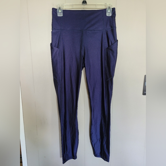 NWOT Fabletics Oasis PureLuxe High Waisted Legging 7/8 in ABYSS - Picture 4 of 10